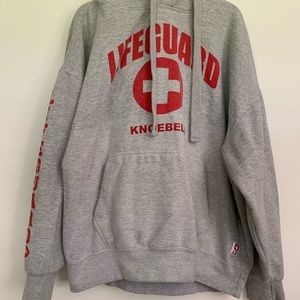 grey gray lifeguard sweatshirt